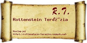 Rottenstein Terézia névjegykártya